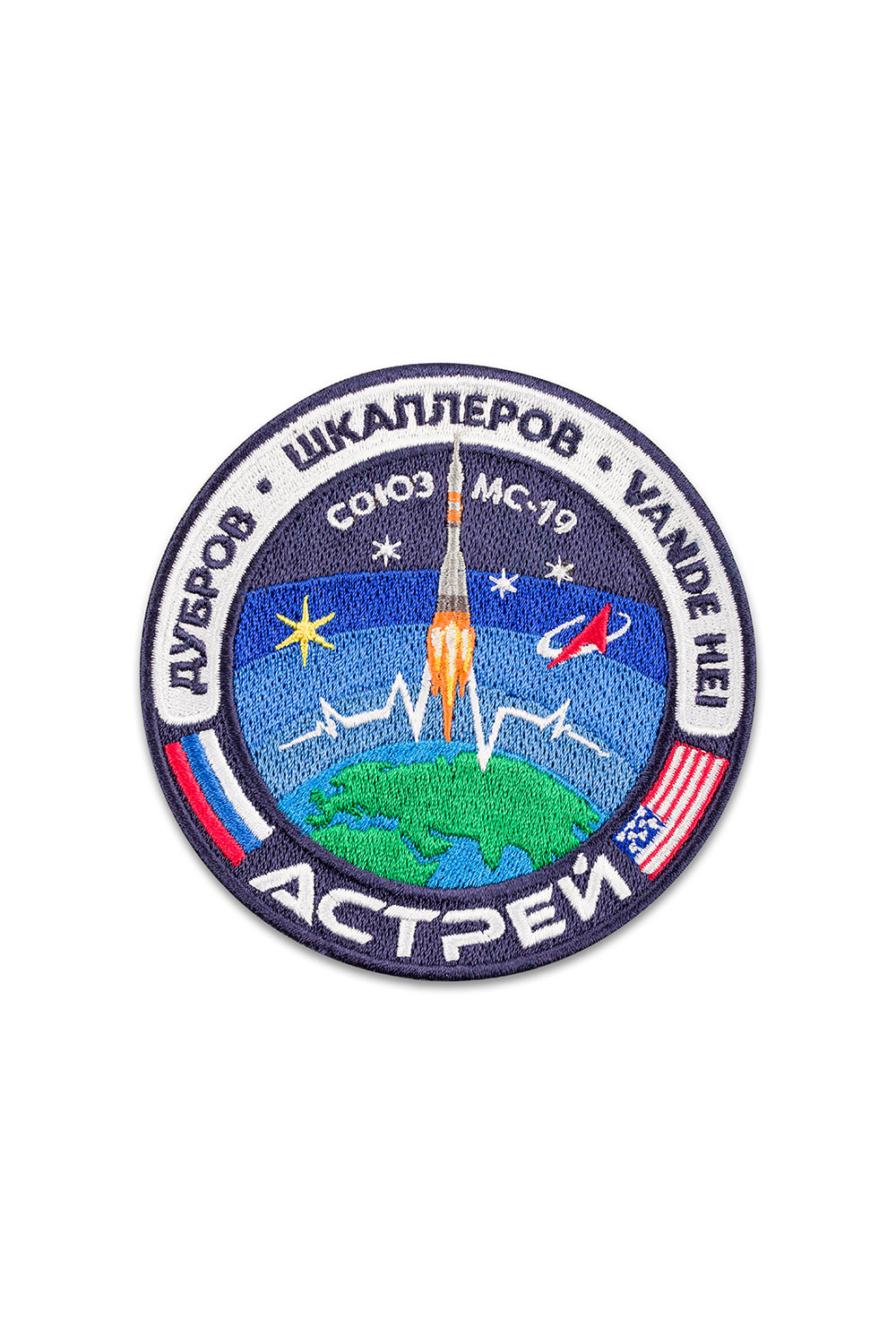 Soyuz MS-19 landing patch
