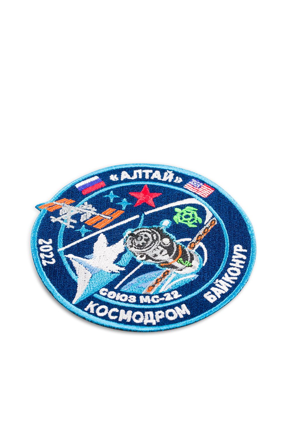 Шеврон «Союз МС-22» для дублирующего экипажа Шеврон «Союз МС-22» для дублирующего экипажа