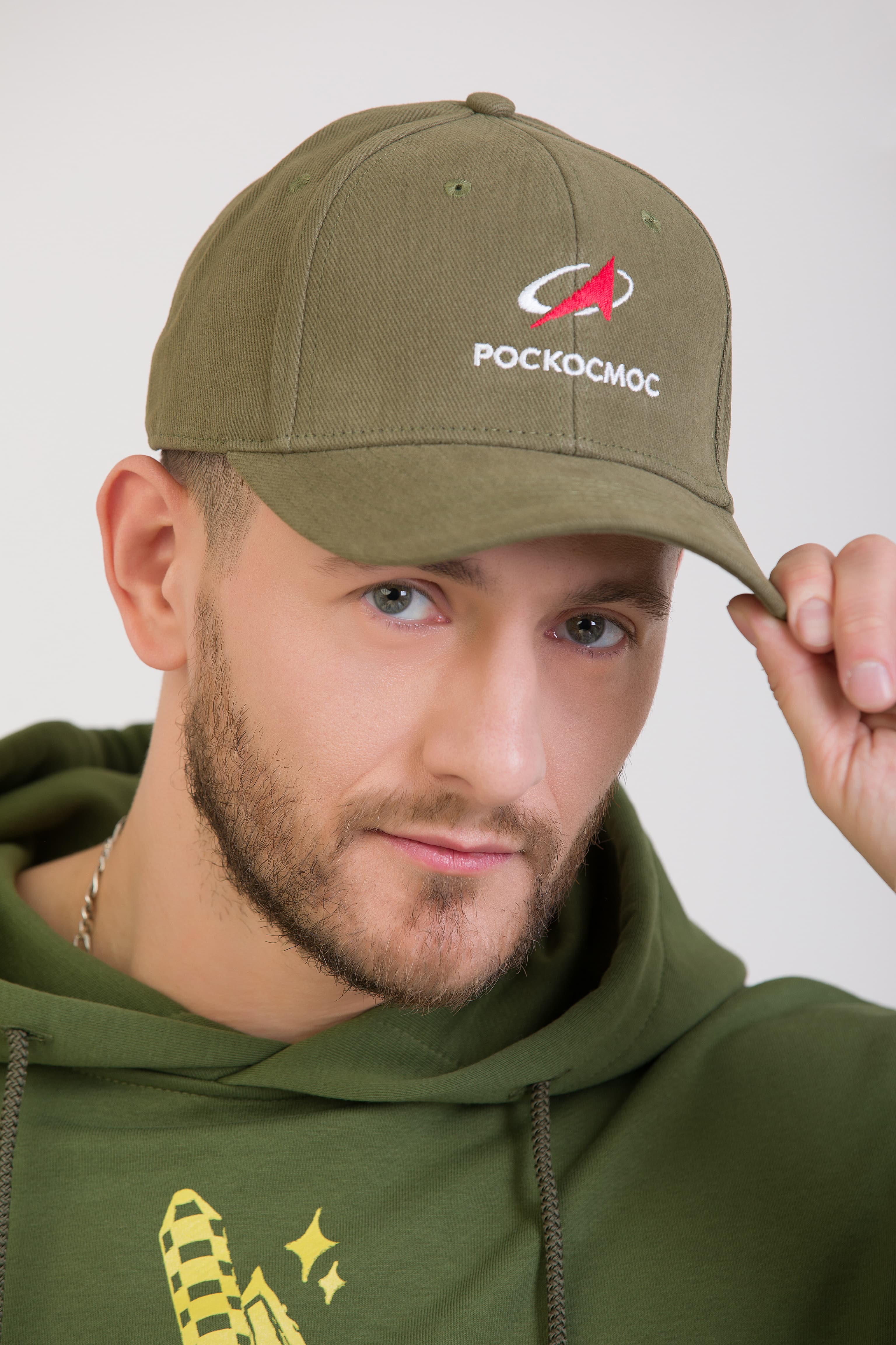 Кепка Роскосмос, хаки