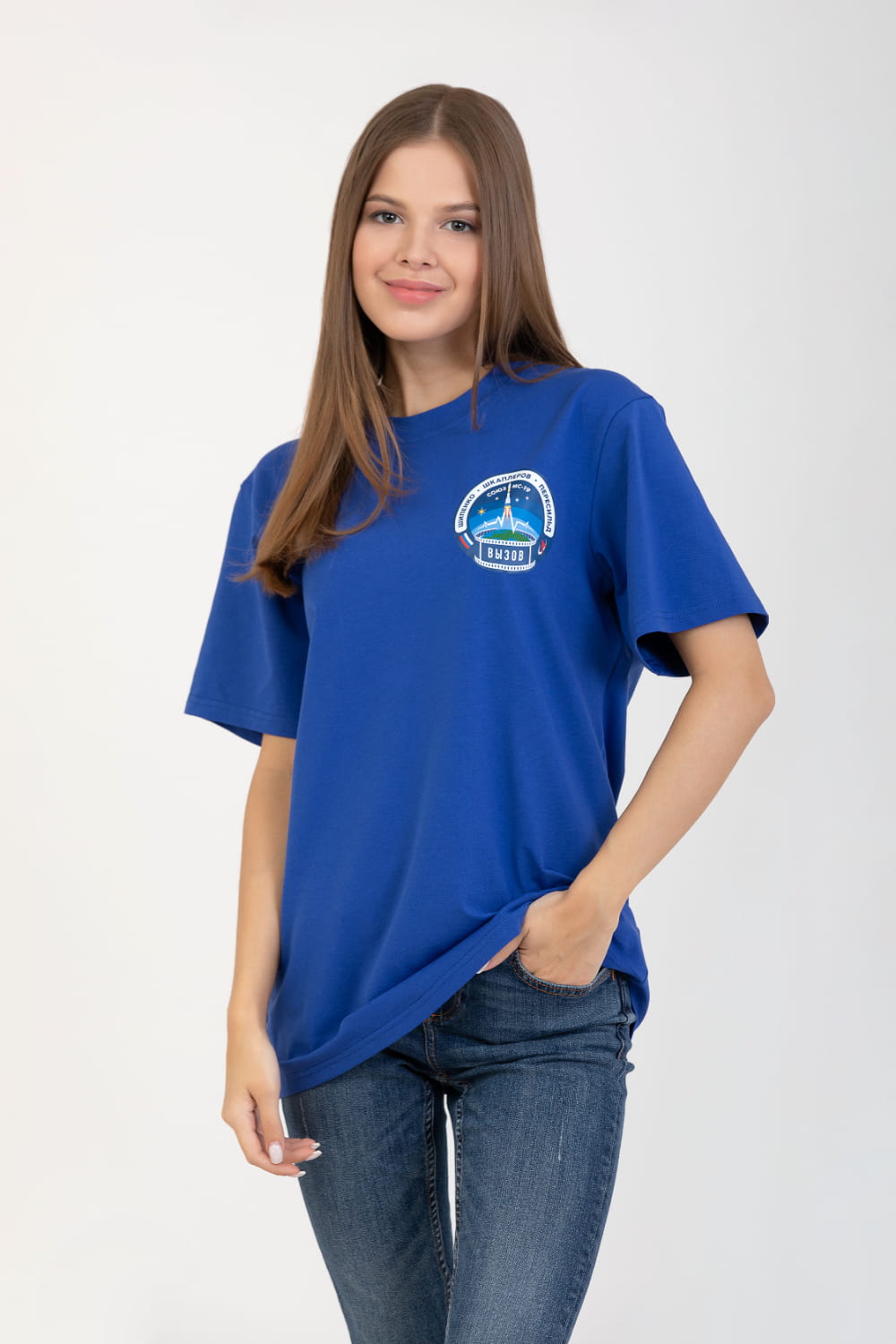 T-shirt Soyuz MS-19 blue T-shirt Soyuz MS-19 blue