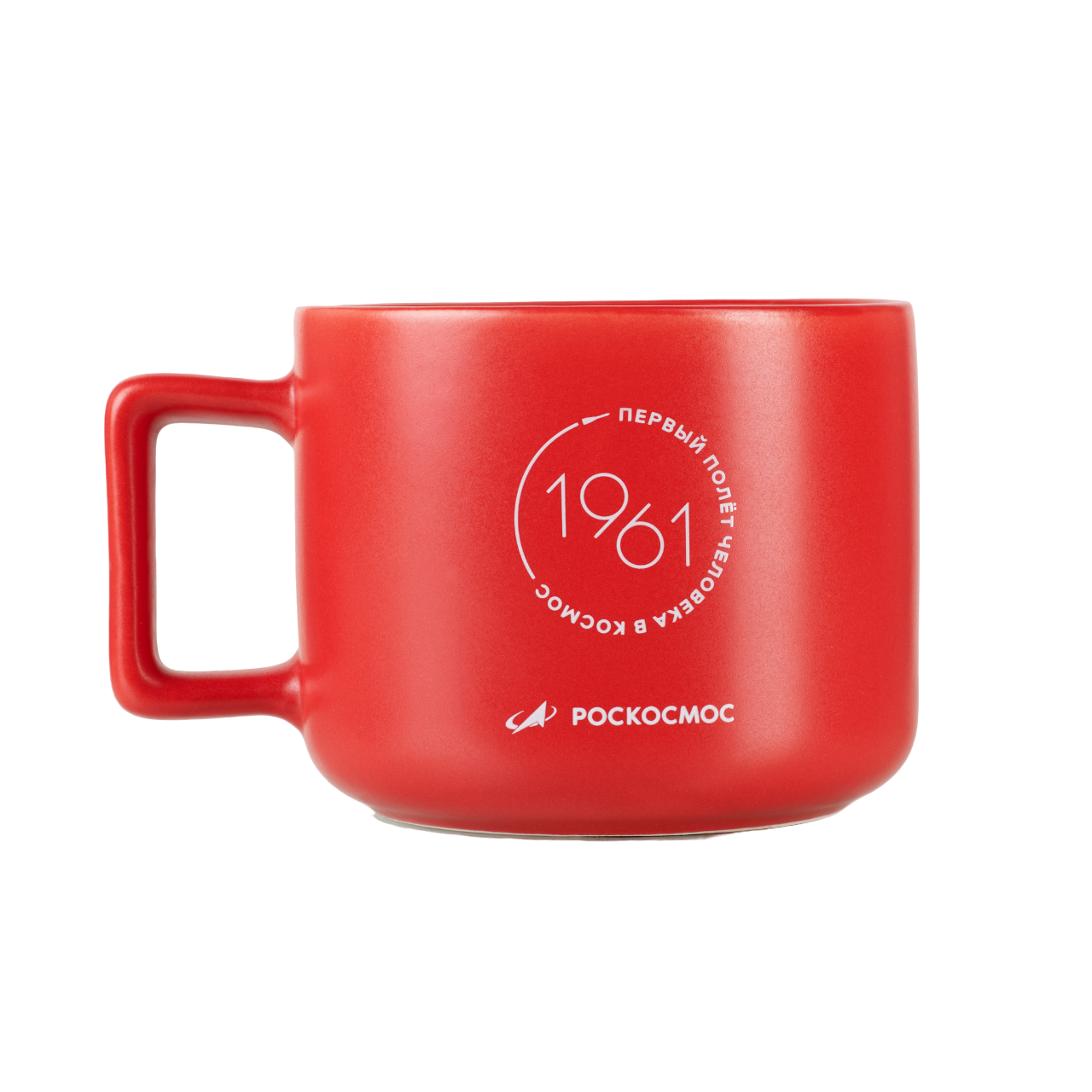 Ceramic cup red "10:55"